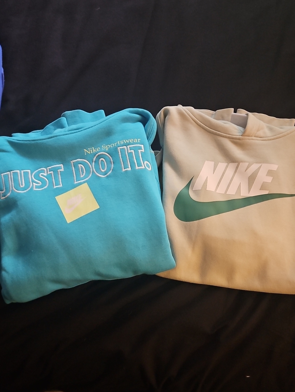 Nike Kids Sweatshirts Teal & Light Green W Tark Teal  Logo